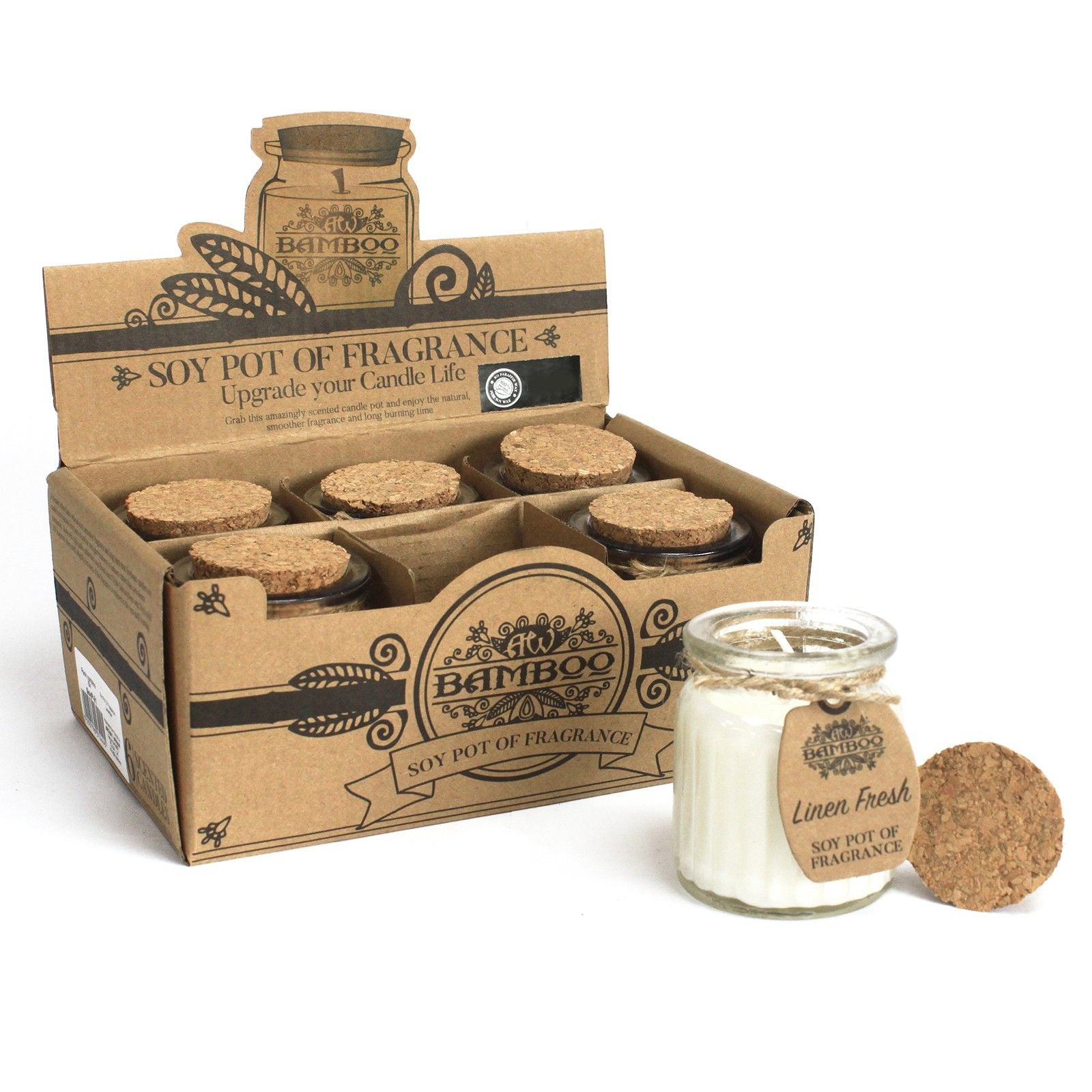 Linen Fresh Soy Pot of Fragrance Candles-1