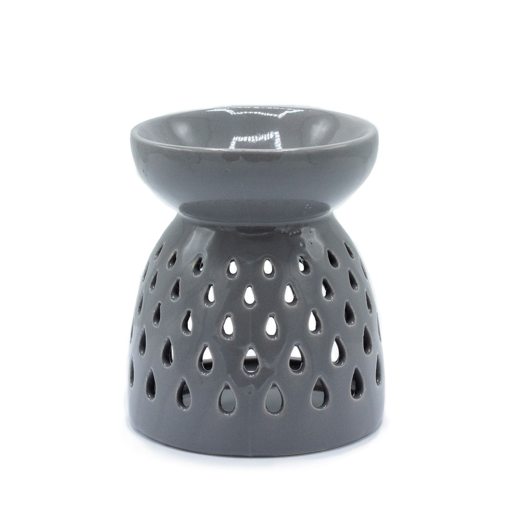 Classic Oil Burner - Teardrops Cutout - Grey-1