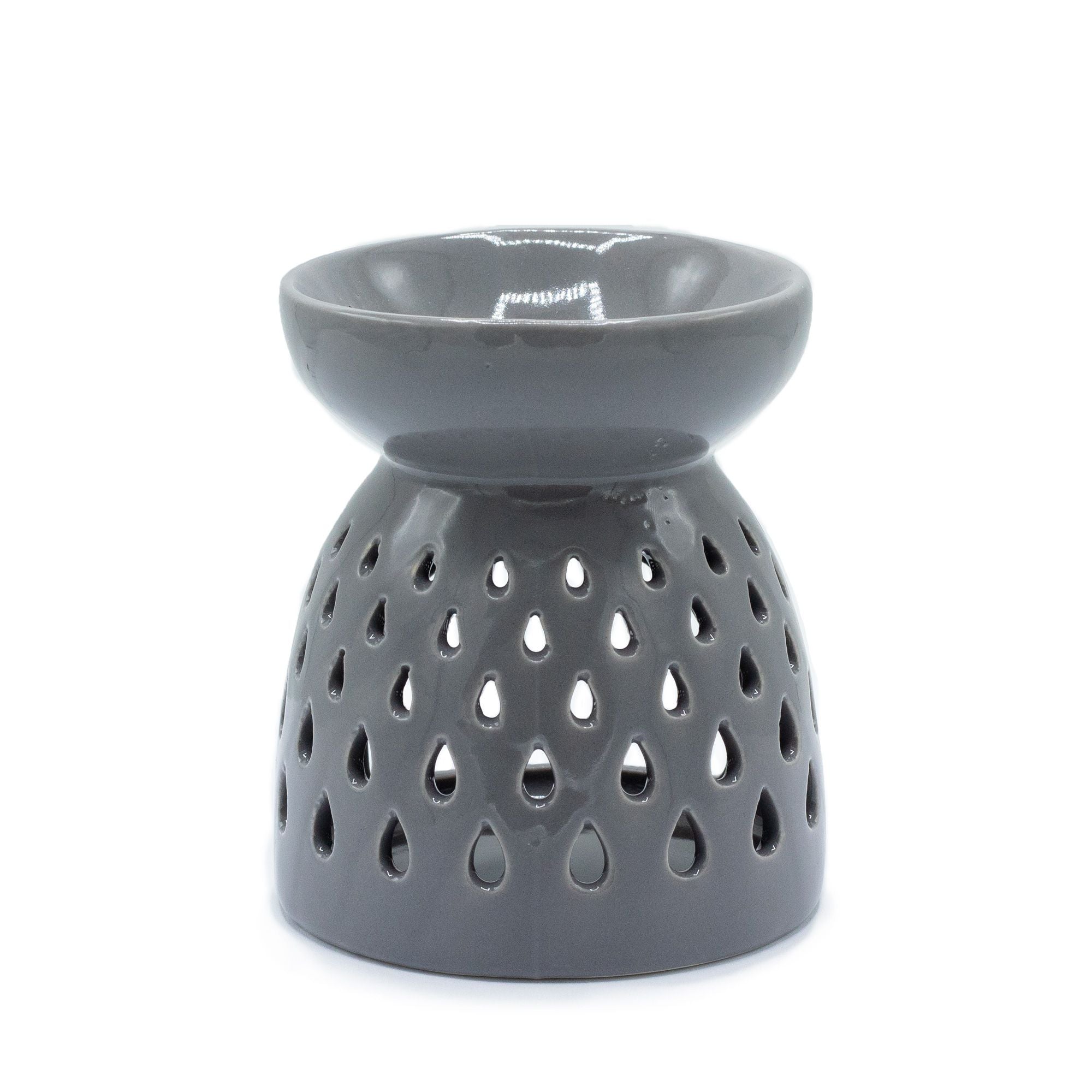 Classic Oil Burner - Teardrops Cutout - Grey-1