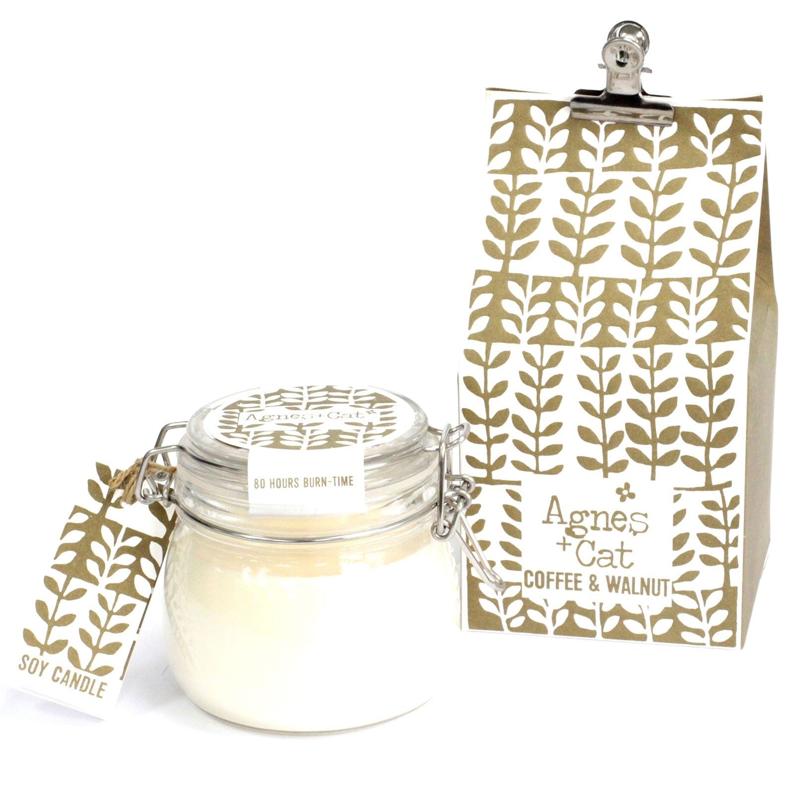 Agnes + Cat Kilner Jar Candle - Coffee and Walnut-0