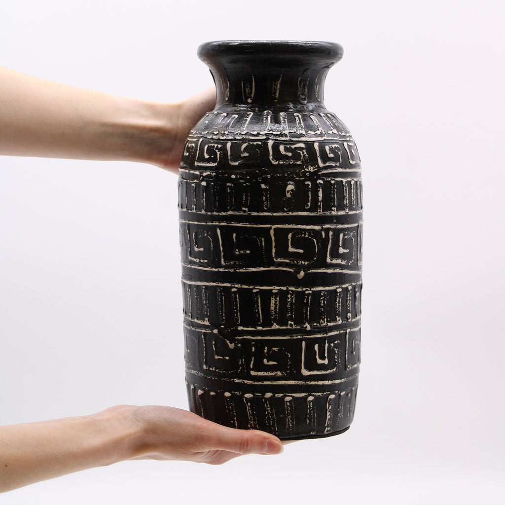 Greek Straight Vase - Chocolate-1
