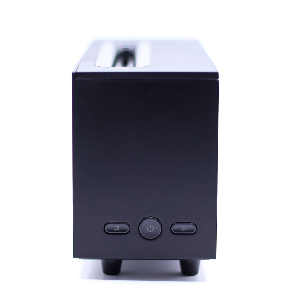 Flame Effect Aroma Diffuser with Birdsound - Black USB - Colour Change-3