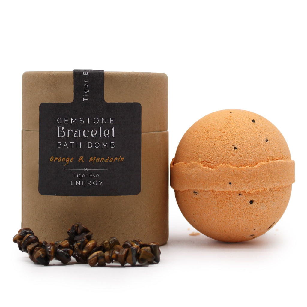 Tiger Eye Gem Bracelet Bath Bomb-1