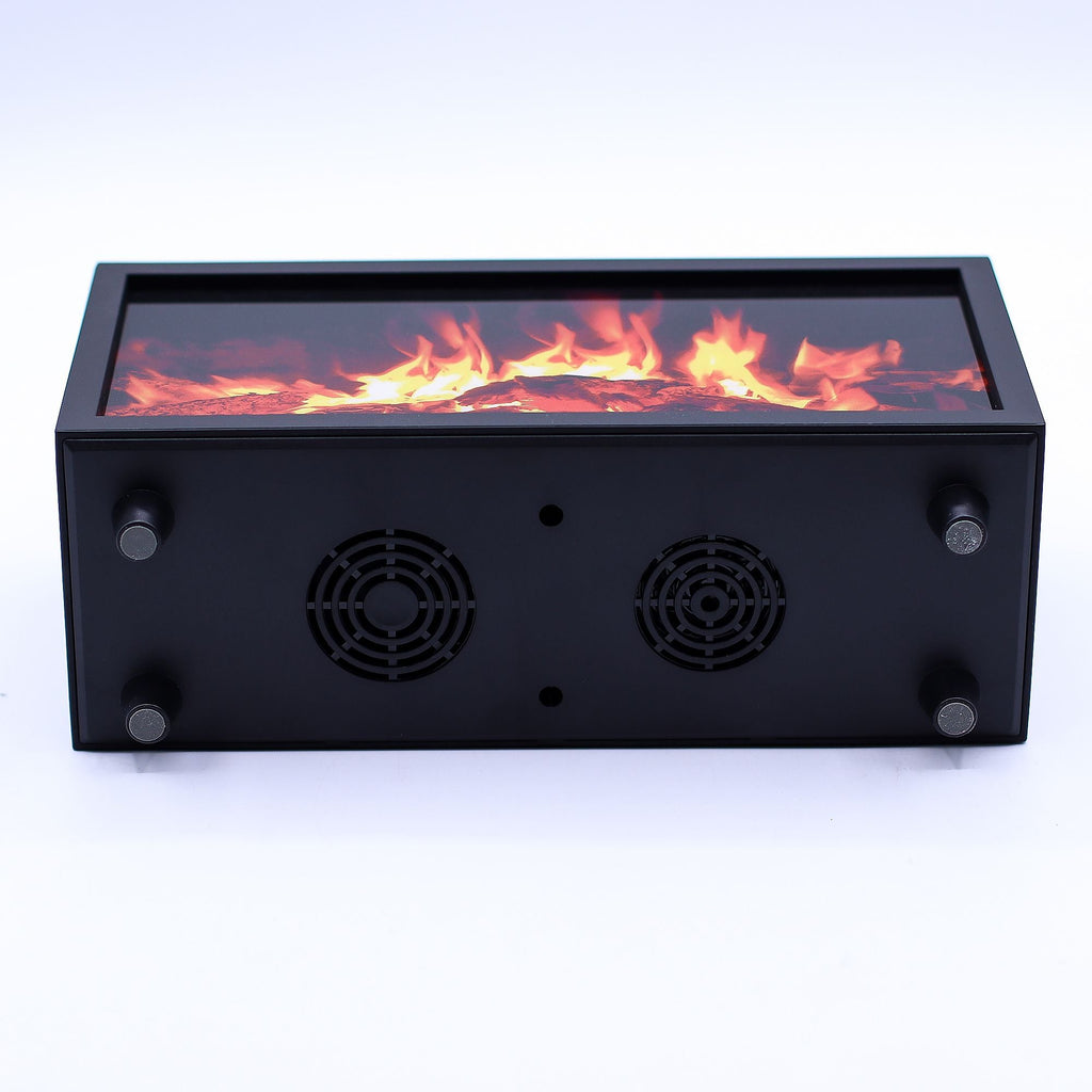 Flame Effect Aroma Diffuser with Birdsound - Black USB - Colour Change-1
