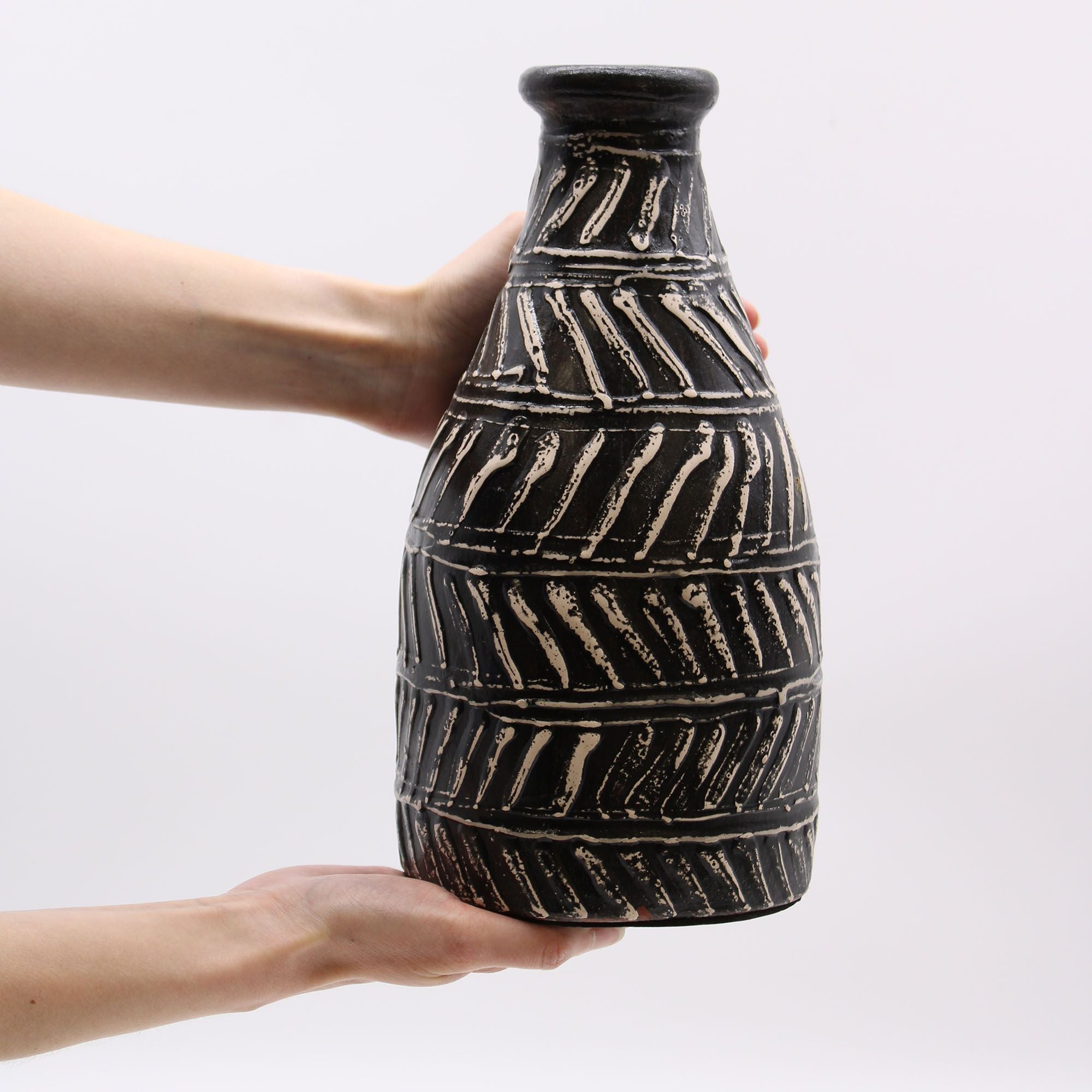 Greek Taper Vase - Chocolate-1