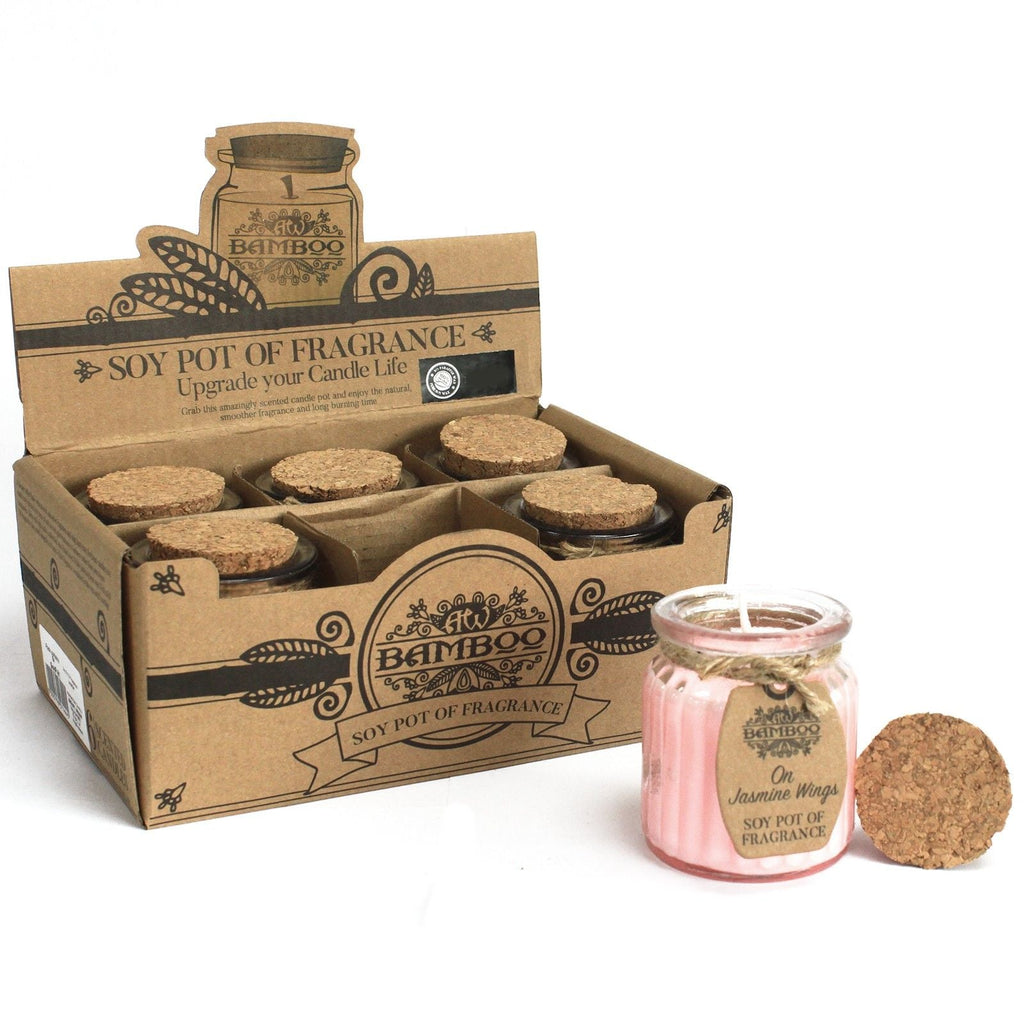 On Jasmine Wings Soy Pot of Fragrance Candles-1