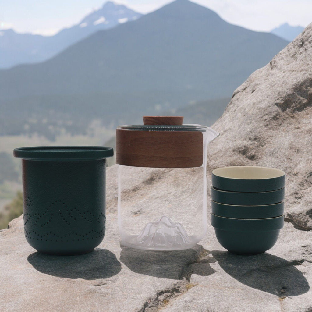 Travel Mountain Teapot Set - Four Friends - Travel Pack-3