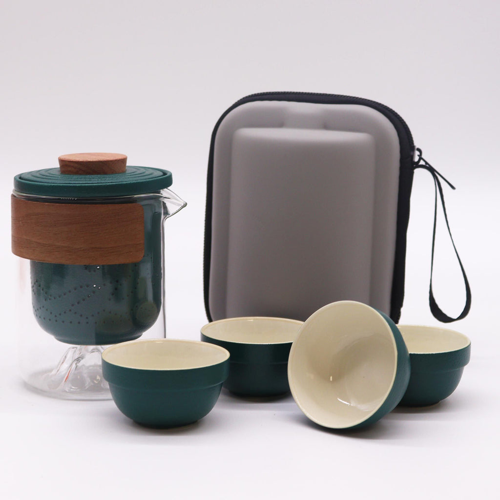 Travel Mountain Teapot Set - Four Friends - Travel Pack-1