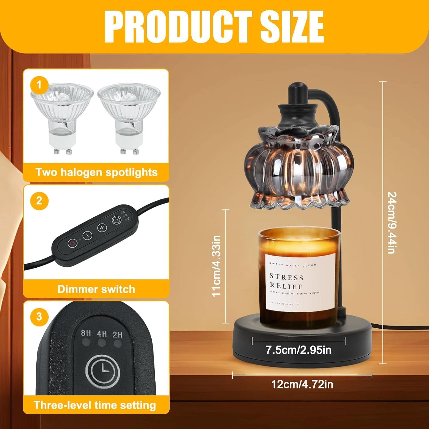 MatteOnyx Candle Warmer Lamp With Programmable Timer-1