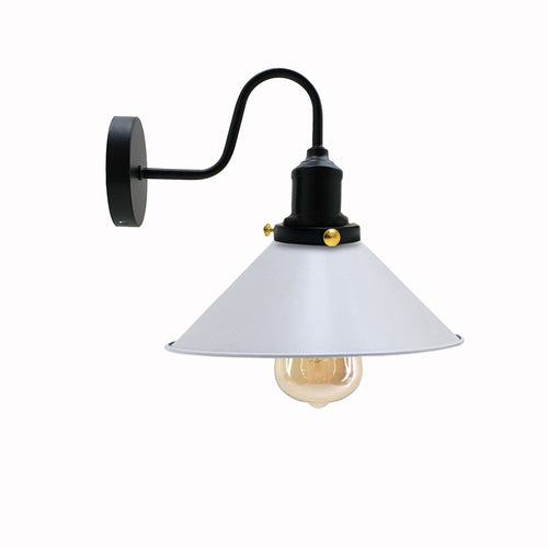 22cm Cone Metal Shade Wall Light Sconce ~3487-10