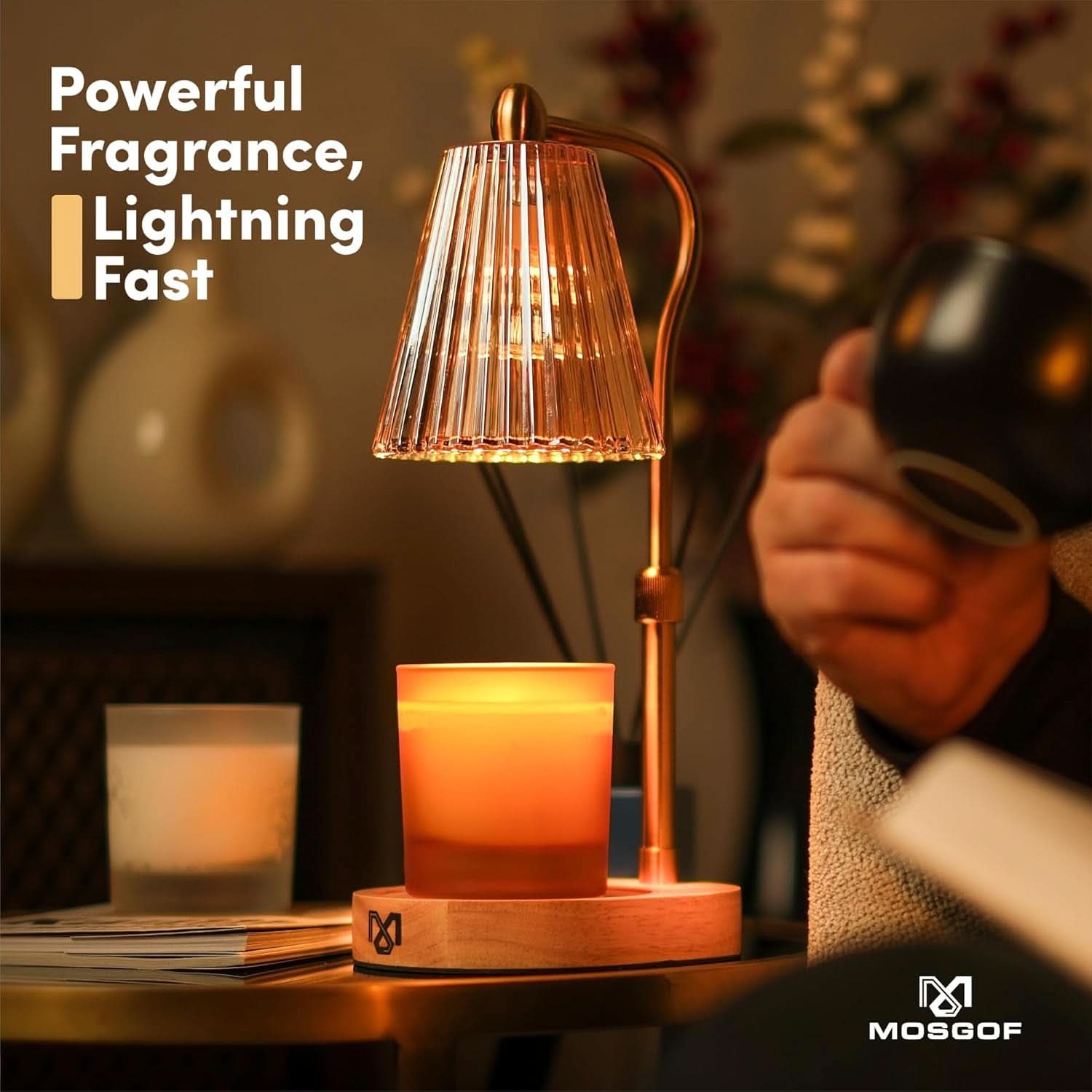 Stylish Candle Warmer Lamp With Programmable Timer-2