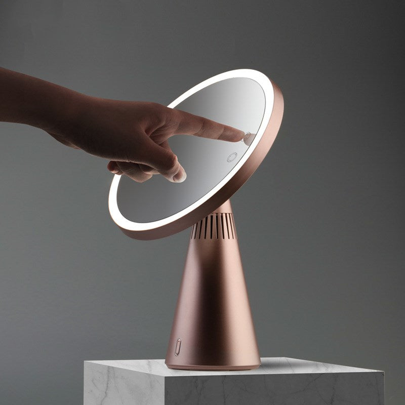 GlowMirror — Smart LED Makeup Mirror with Speaker