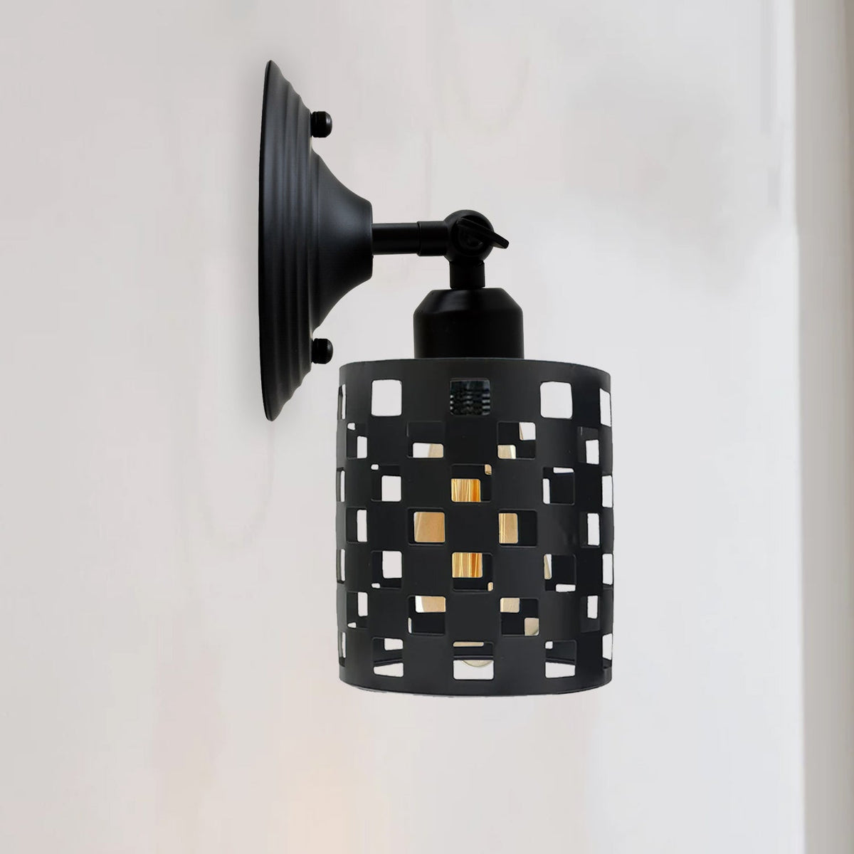 Black Modern Industrial Adjustable Arm Wall Light Fixtures~1237-0