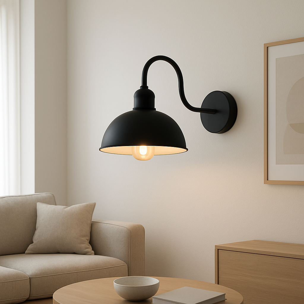 Rustic Industrial Wall Light Antique Metal E27 Sconce ~6245-1