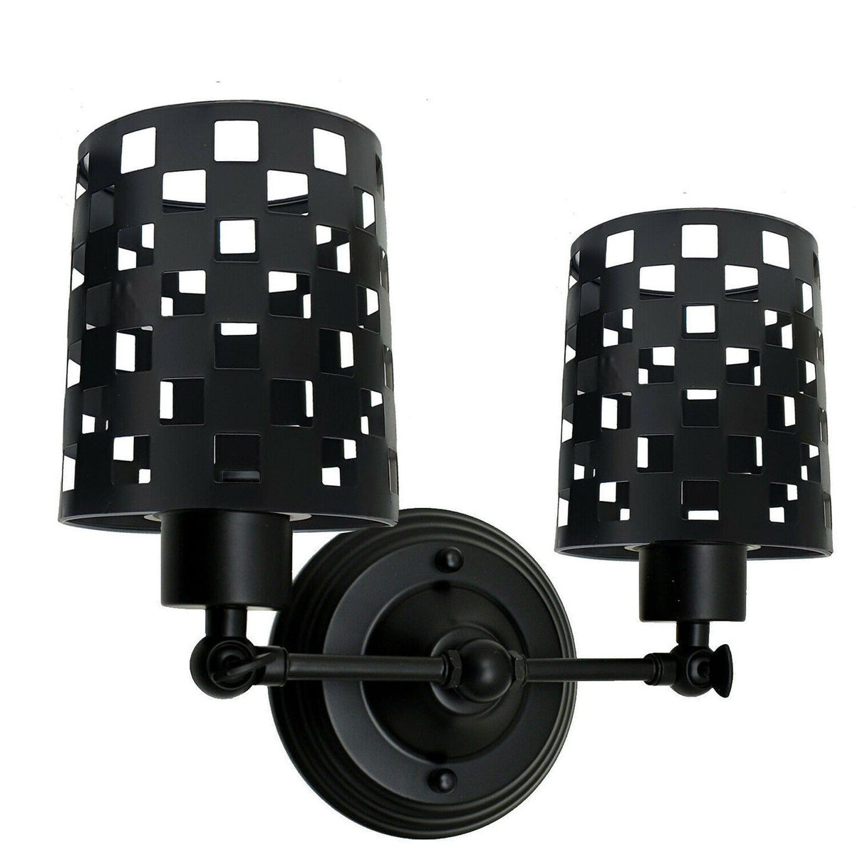 Modern Retro Black Vintage Industrial Wall Mounted Lights Rustic Wall Sconce Shade Lamps Fixture~2282-0