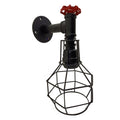 Modern Industrial Retro Vintage Style Pipe Cage Wall Light Wall Lamp Fixture~1118-2
