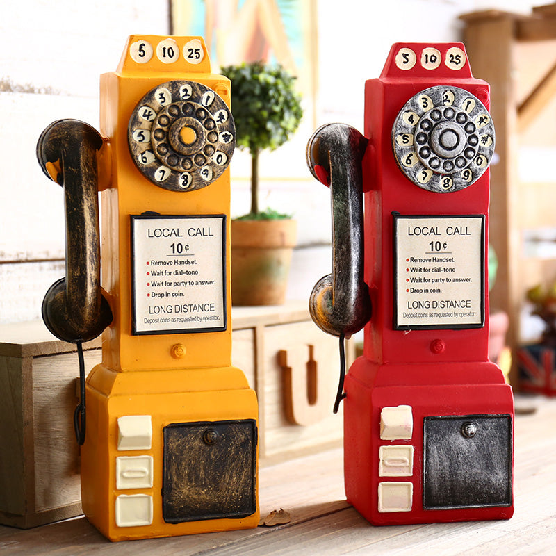 RetroRing — Vintage Resin Telephone Figurine