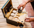 Premium Bamboo Storage Chest with Movable Tray