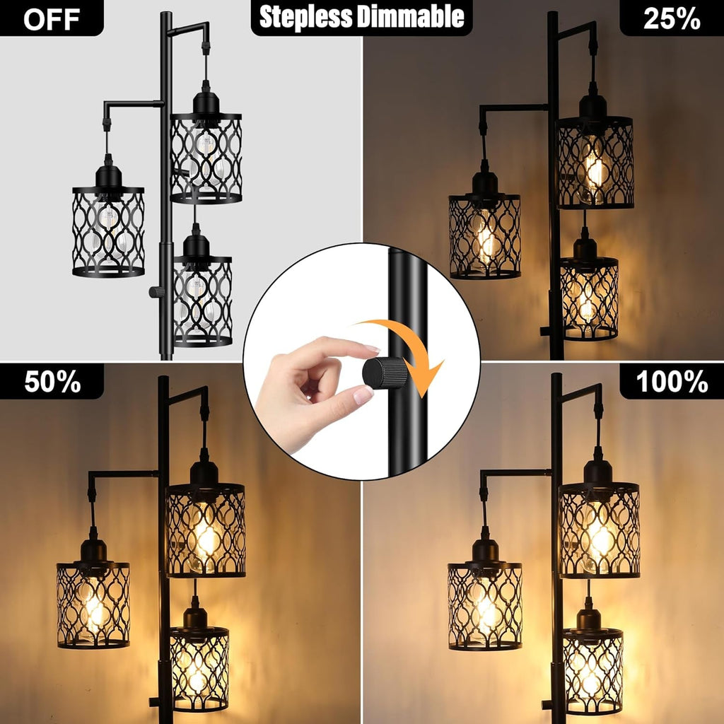 Dimmable Industrial Farmhouse Floorstanding Lamp 68 Inch-1