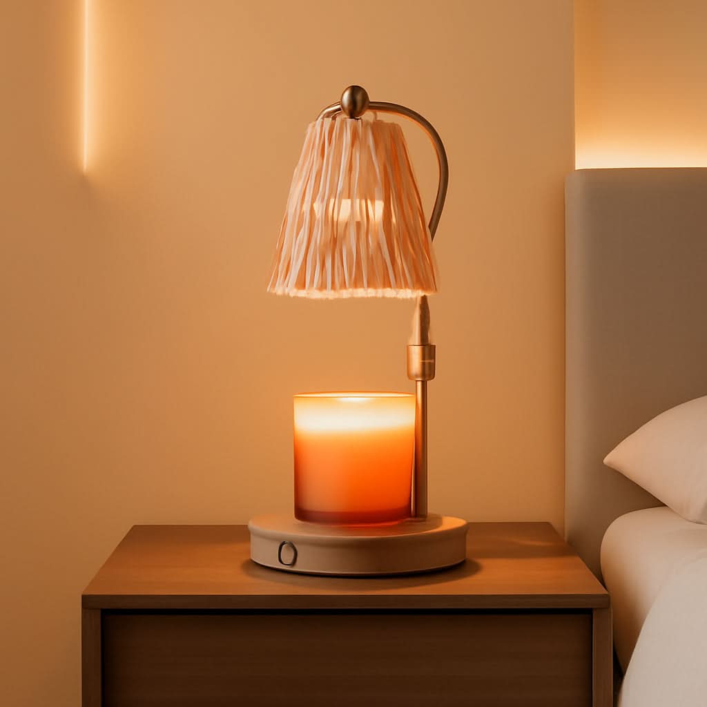 Stylish Candle Warmer Lamp With Programmable Timer-0