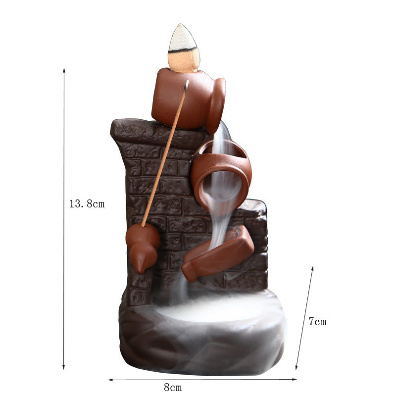 Ceramic Incense Burner with Creative Design (Home Decor)