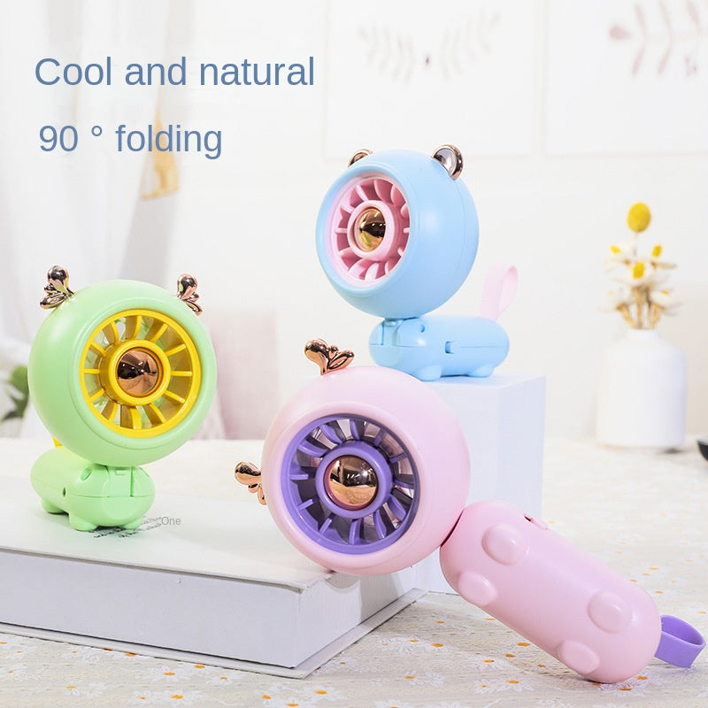 CartoonBreeze — Cartoon USB Rechargeable Handheld Fan
