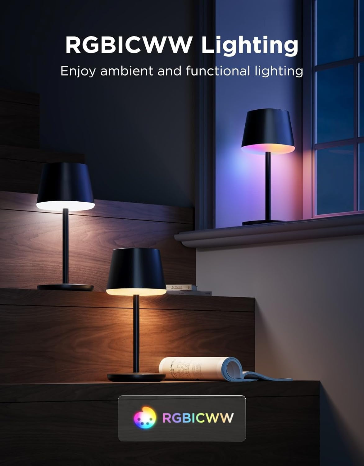 Rechargeable Cordless Table Lamp for Small Bedroom-1