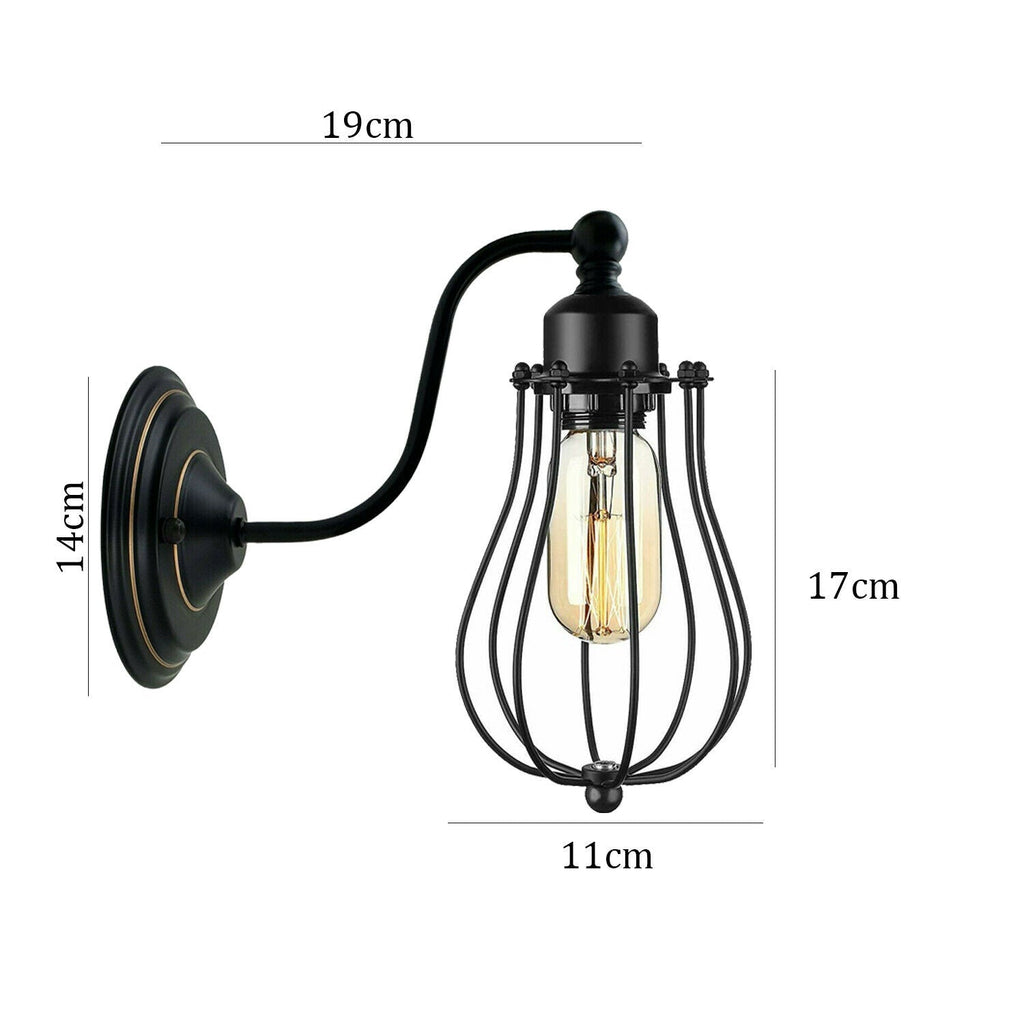 Exterior Vintage Industrial Swan Neck E27 Wall Light Fixtures  ~ 2164-4
