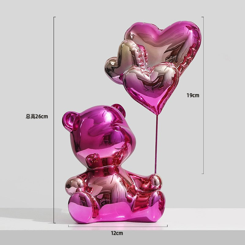 NovaBear — Luxury Electroplated Balloon Bear Figurine