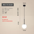 Nordic Bedroom Pendant Light - Modern Glass Ball Decor