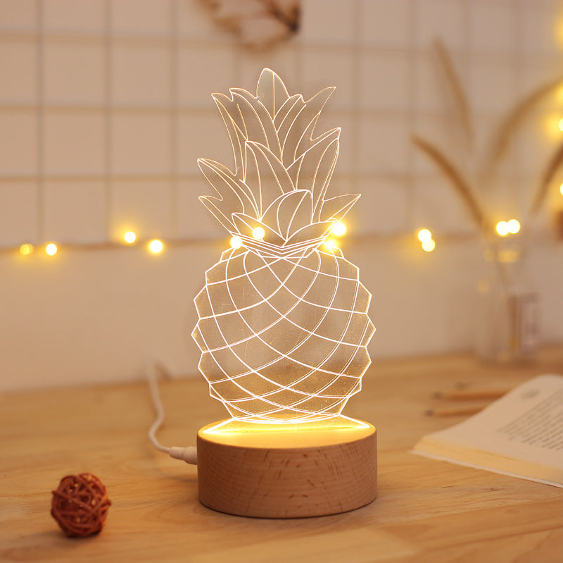 PineGlow — Pineapple 3D LED Night Light