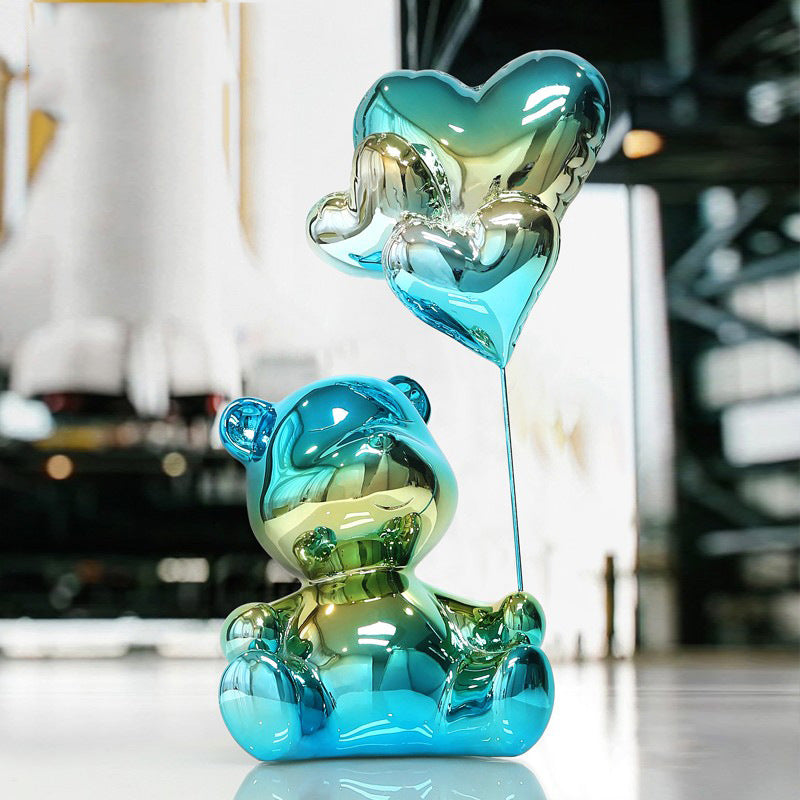 NovaBear — Luxury Electroplated Balloon Bear Figurine