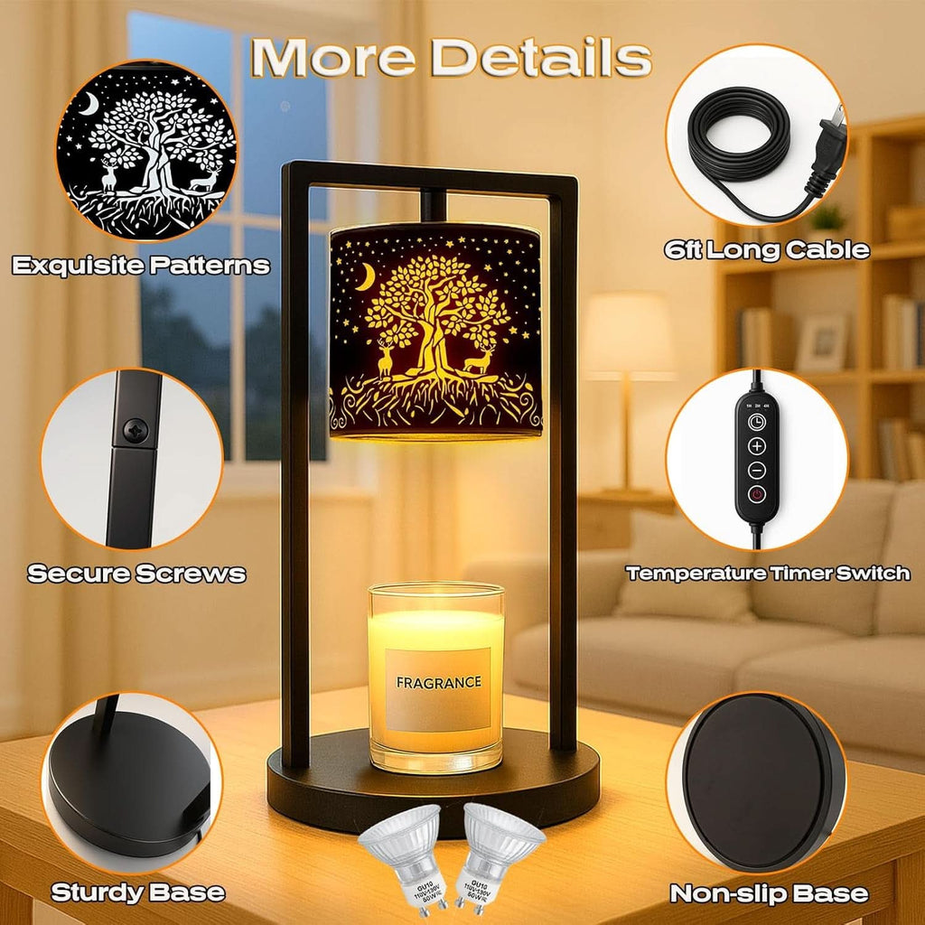 Candle Warmer Lamp With Programmable Dimmer Brightness-2