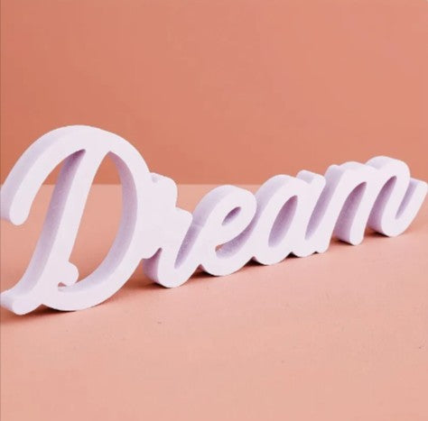 NovaWord — Carved Wooden LOVE Letter Ornament