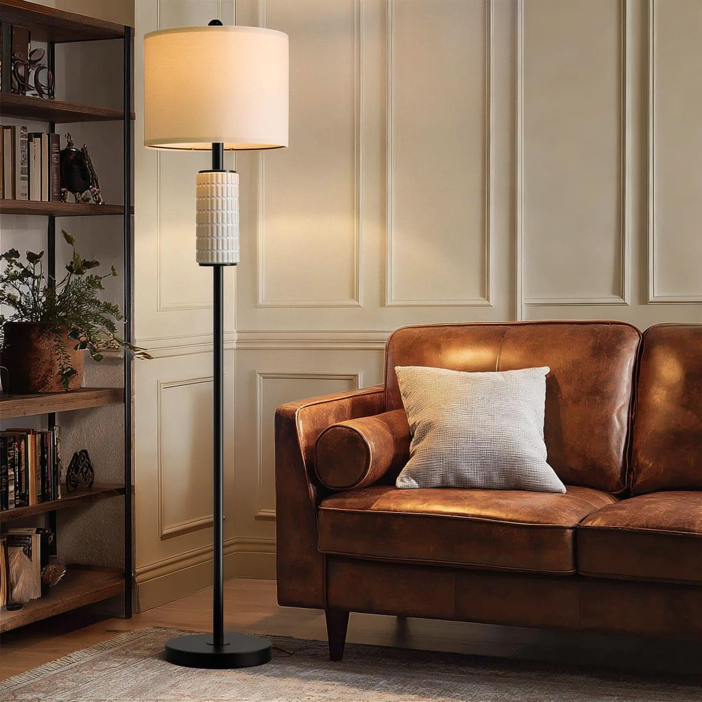 Matte Black 64 Inch Floor Lamp Architectural Design-3