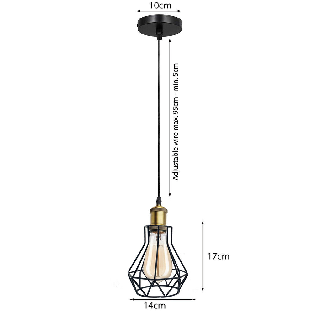 Cage 3 Light Pendant Lighting ~5660-1