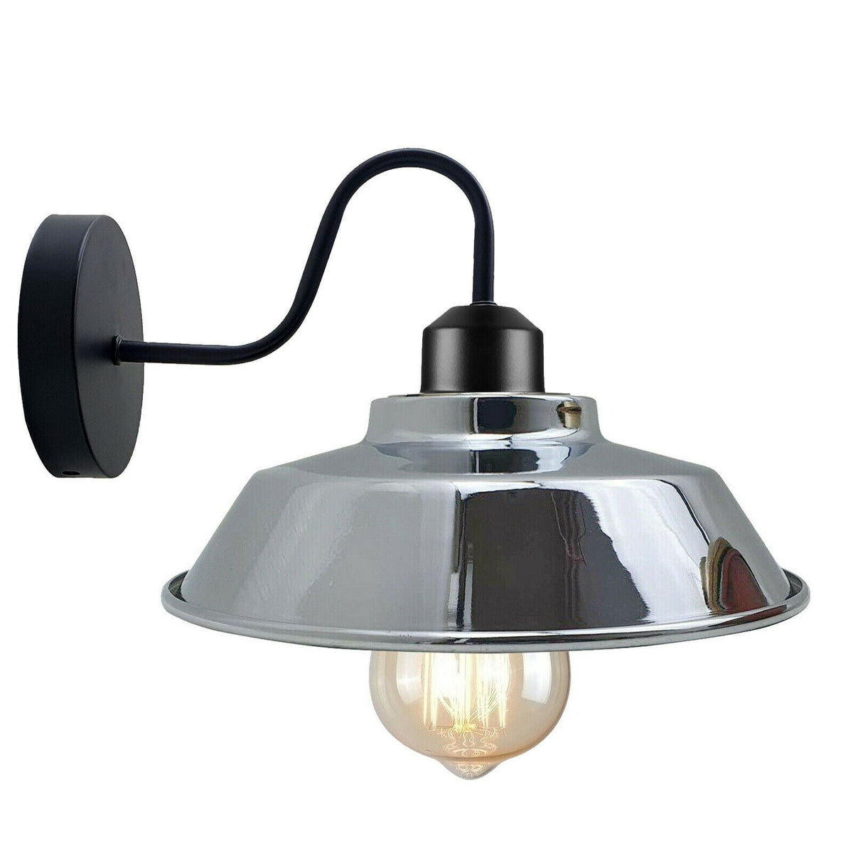 Industrial Gooseneck Indoor Wall Sconce Light ~1186-6