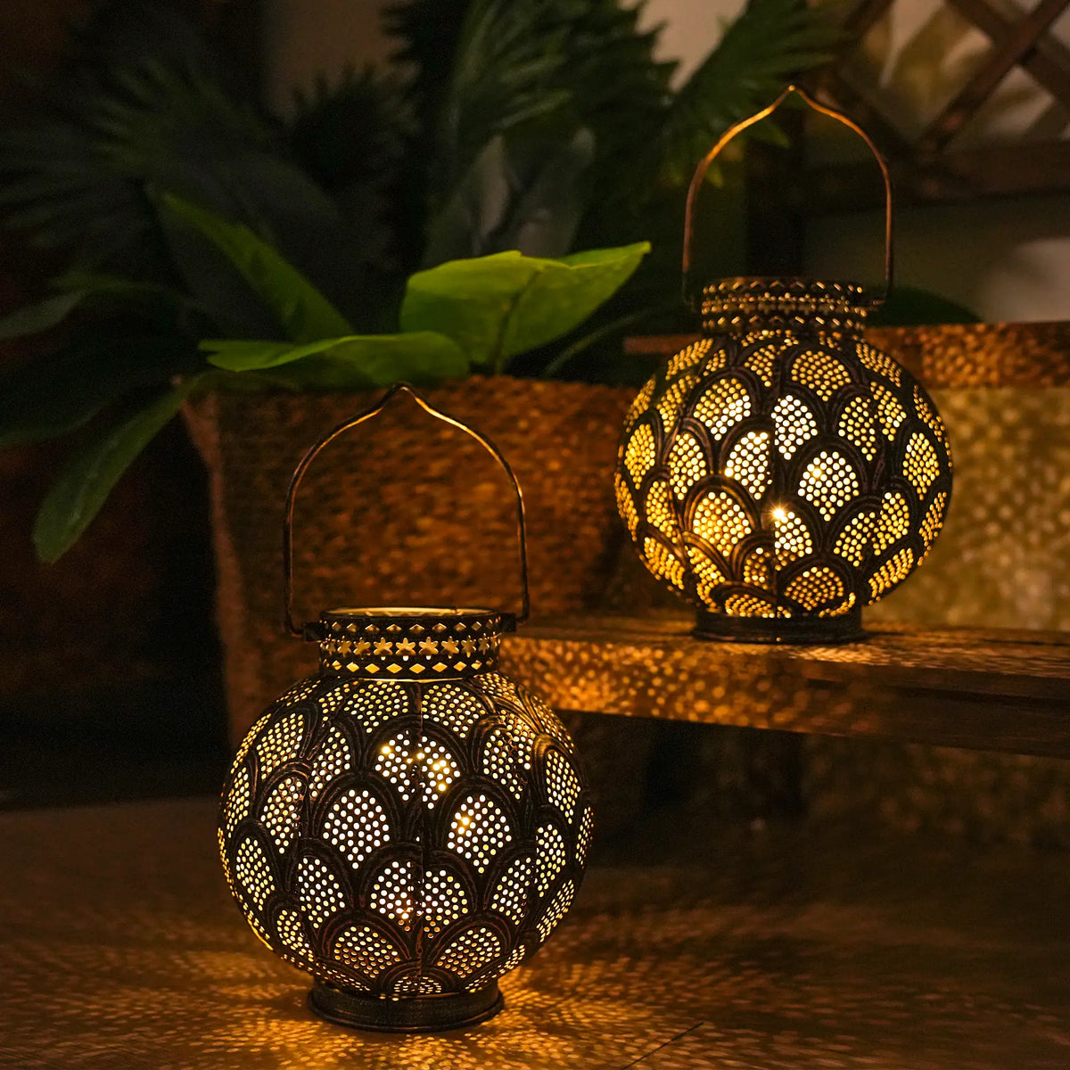 7'' High Battery Powered Cordless Lamp with LED Fairy Lights-3