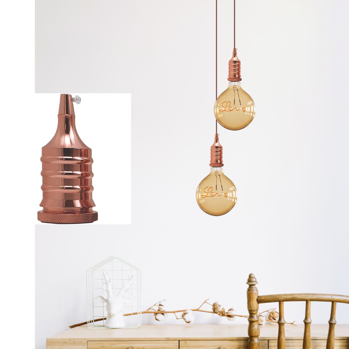 Lamp Bulb Holder For E27 Lamp Base~2496-0