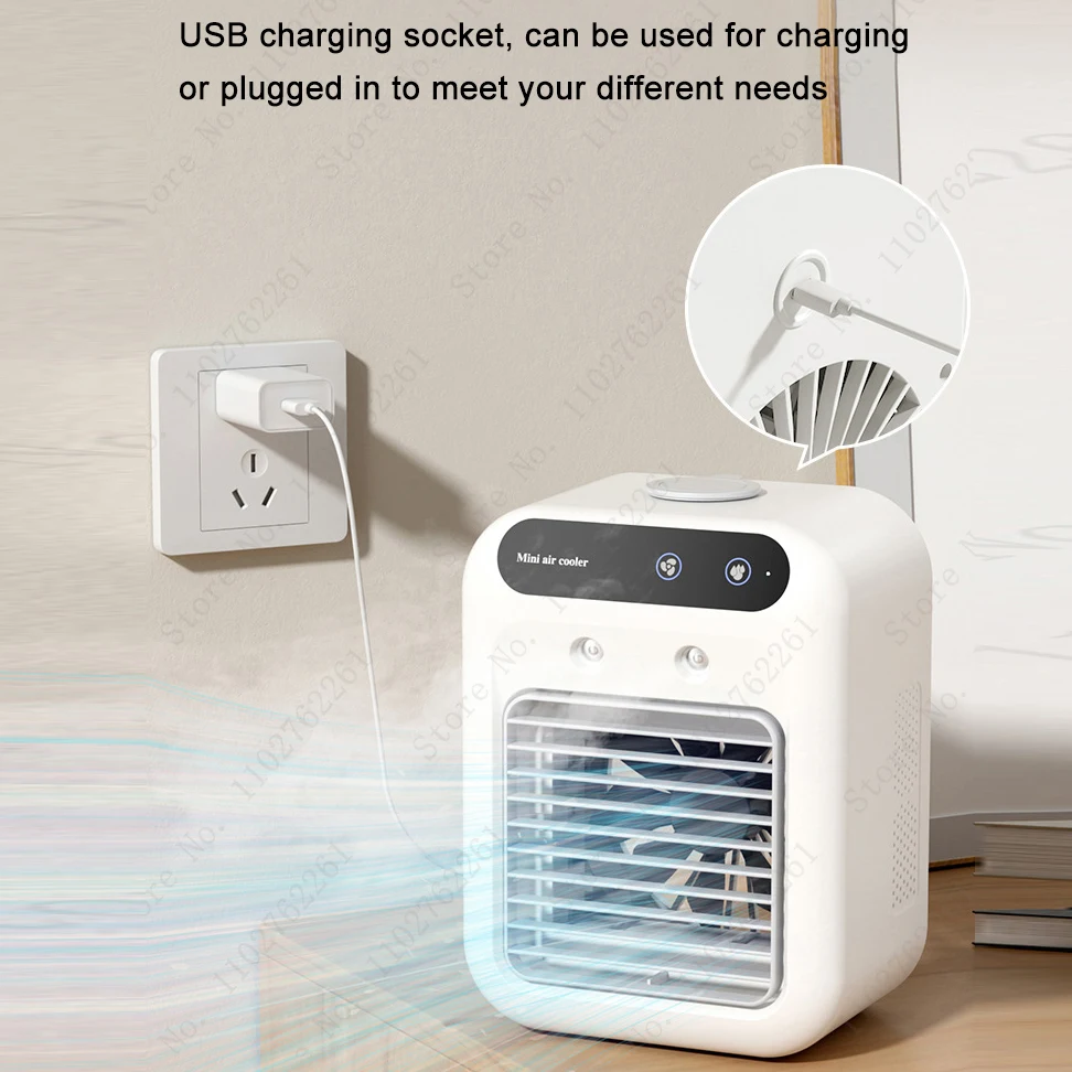 Portable Mini Air Conditioner with Humidifier Fan