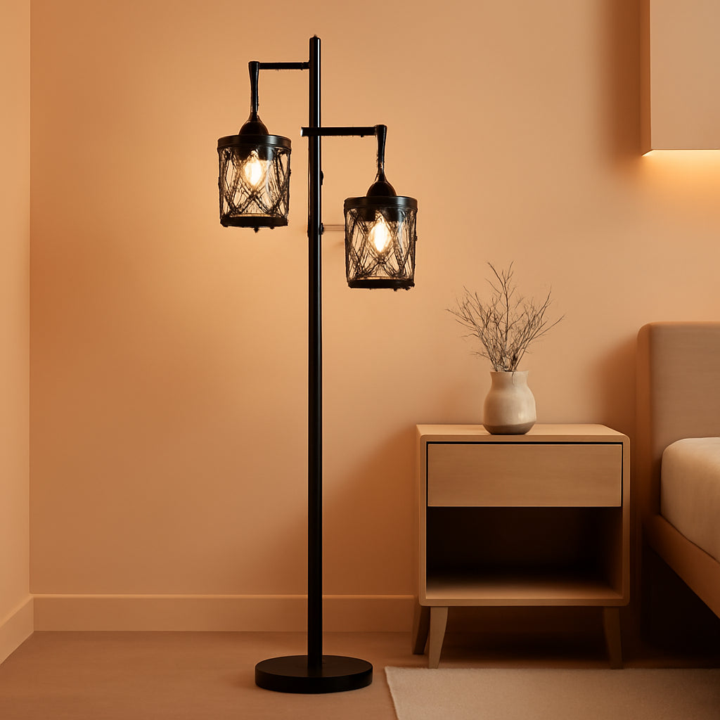Dimmable Industrial Farmhouse Floorstanding Lamp 68 Inch-0