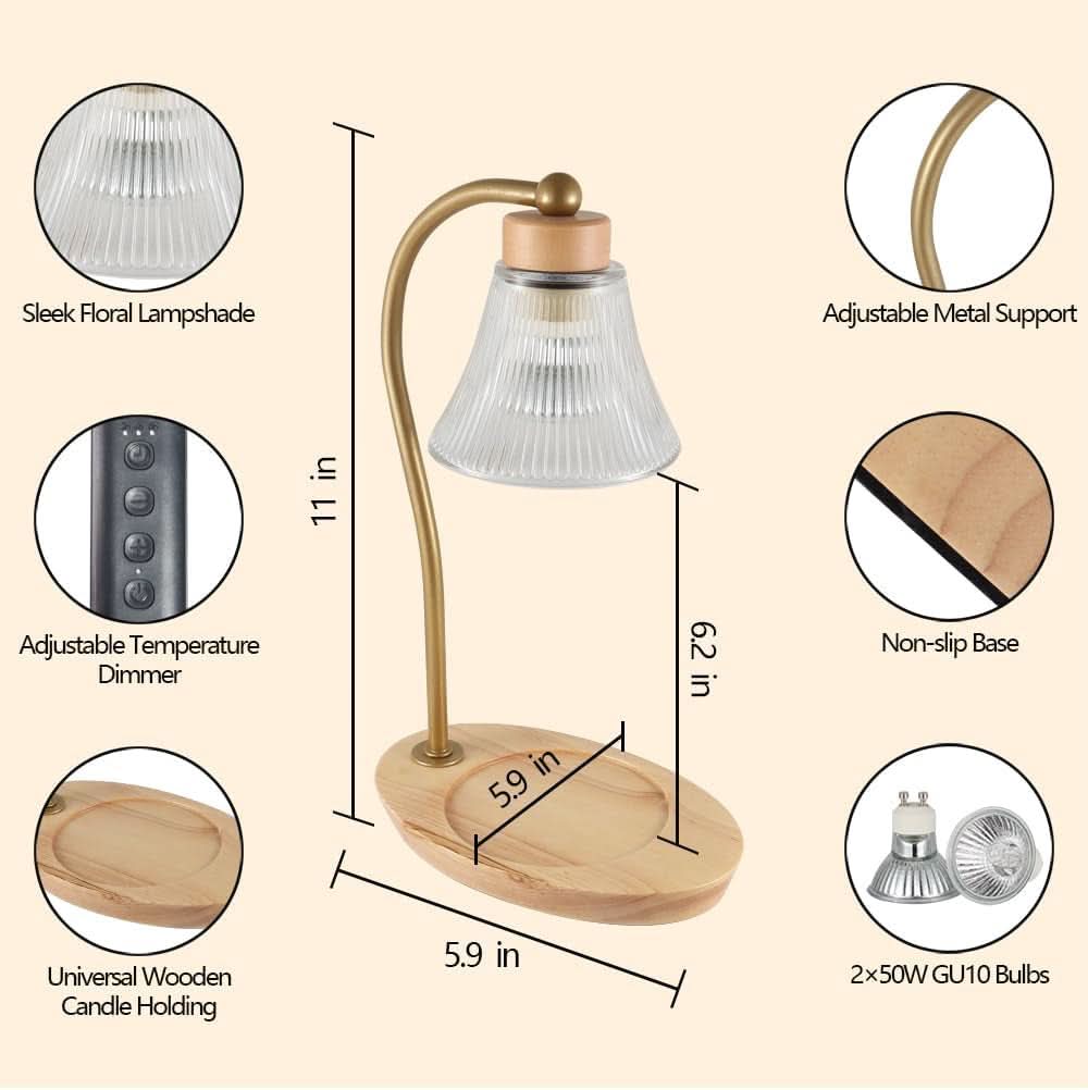 Candle Warmer Lamp With Digital Programmable Timer-3