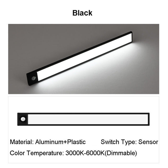 Wireless LED Night Light with Motion Sensor, USB Rechargeable