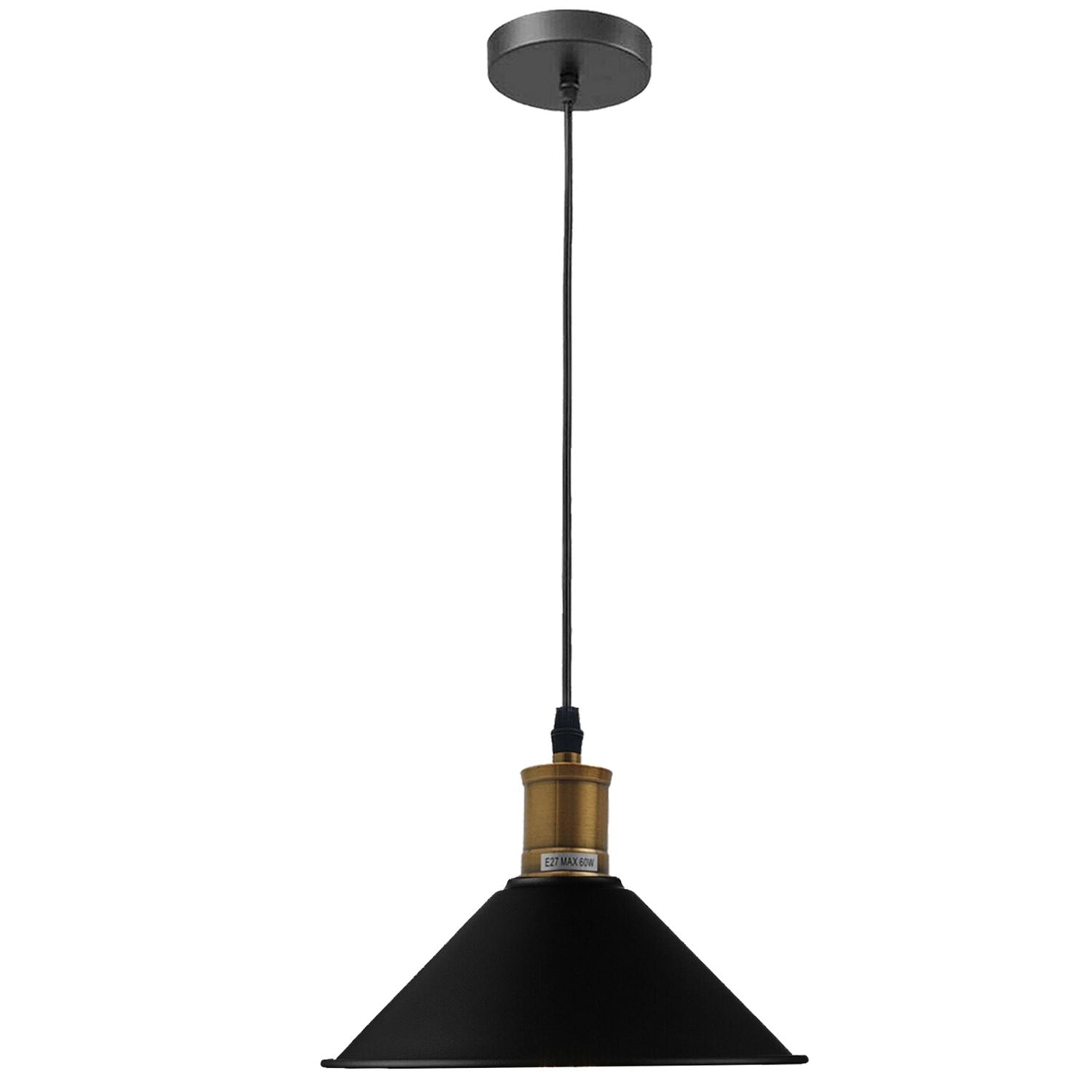 Vintage Industrial Pendant Light_Metal Shade Lamp~1420-7