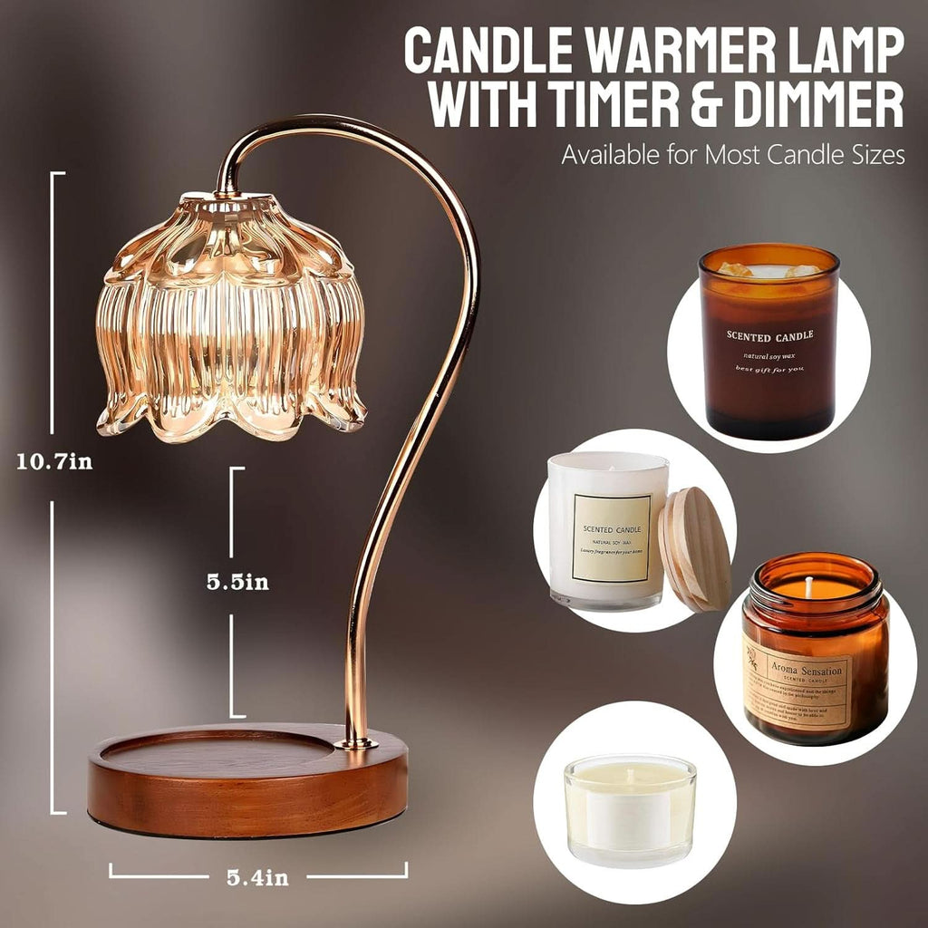 Electric Aromatherapy Candle Warmer Lamp With Timer-2