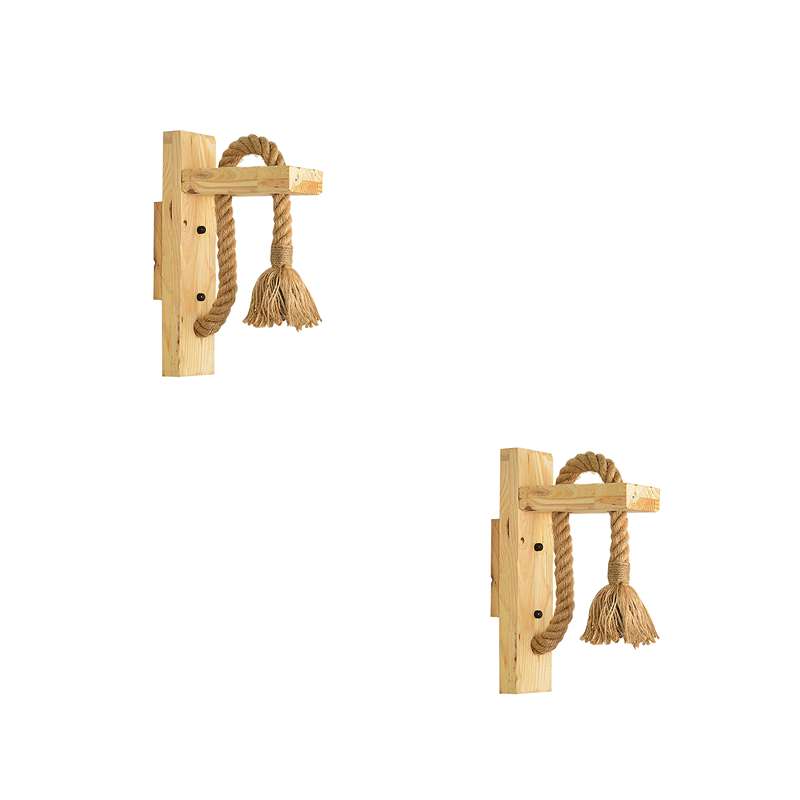 E27 Wooden Rope Wall Lamp Indoor Lighting ~4568-7