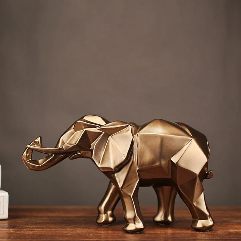 NovaElephant — Geometric Faceted Resin Figurine