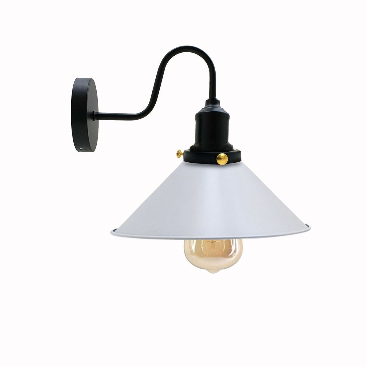 Industrial Wall Lights Indoor Swan Neck Indoor Sconce Meta  ~3391-10