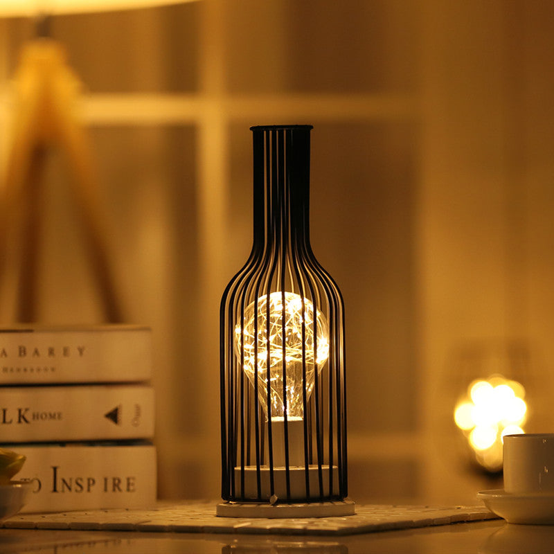 NovaWine — Iron Art Wine Glass LED Night Light
