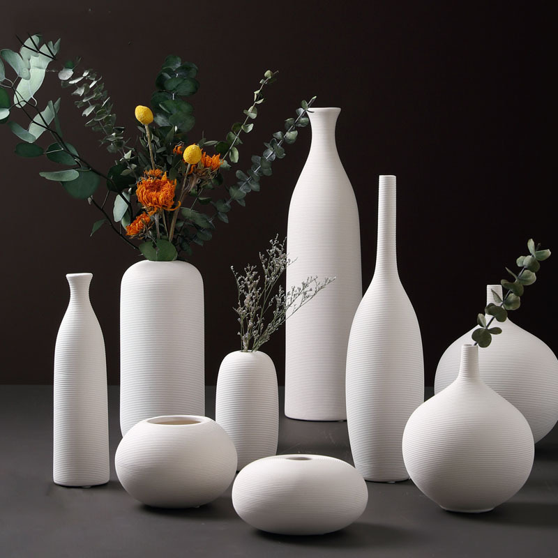 TerraWhiteMinimal — Decorative Vase
